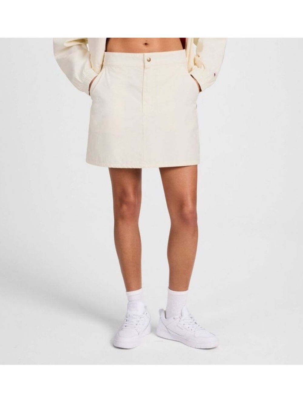 Champion Cream A-Line Mini Skirt